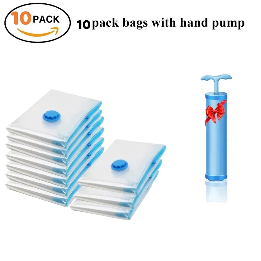 Vacuum Storage Organizer Bags, Travel Suitcases Essentials,