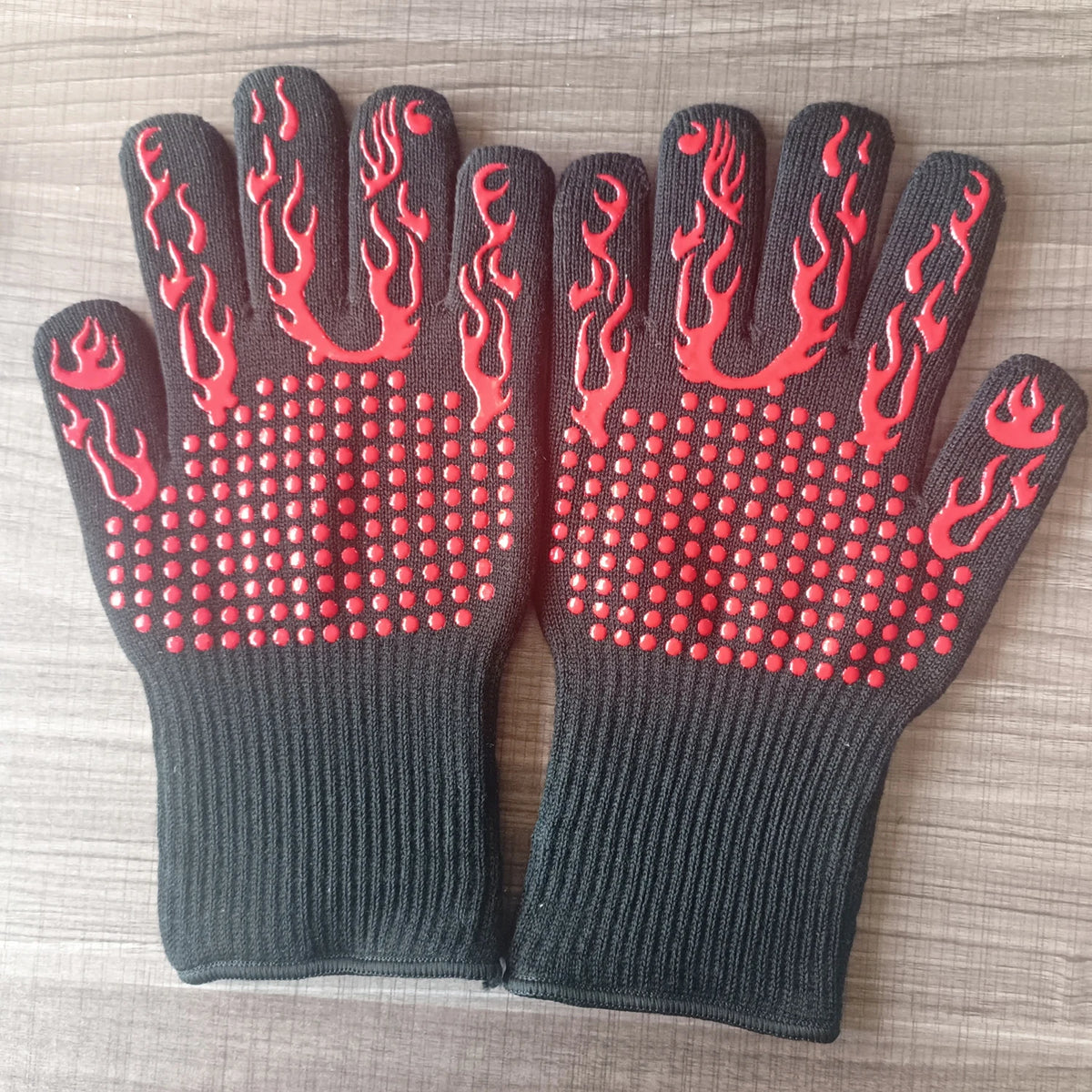 BBQ Gloves 1472℉ Heat Resistant Oven Gloves Silicone Non-Slip