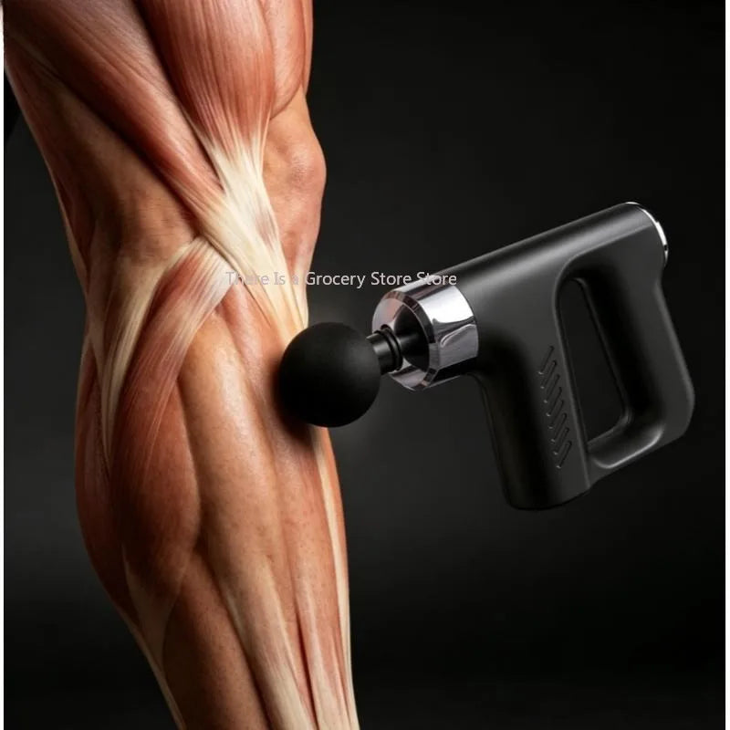 Percussion Deep Tissue Massage Gun 20W 28W Rechargeable Muscle Massager 4 Heads 3200-3600RPM For Gym Neck Back