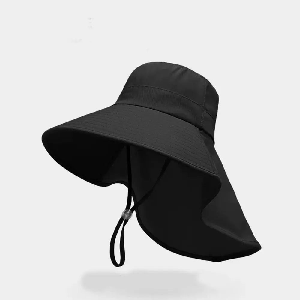 HOT Women's Sun Hat Summer Quick Dryng UV Protection Fisherman Cap Wide Brim Bucket Hat With Neck Hiking Cover Sunshade Cap 2025