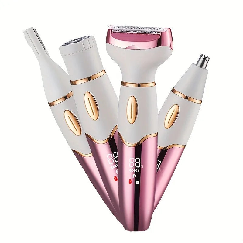 4In 1 Electric Lady Shaver, Body Hair Removal Epilator, Gifts For Women