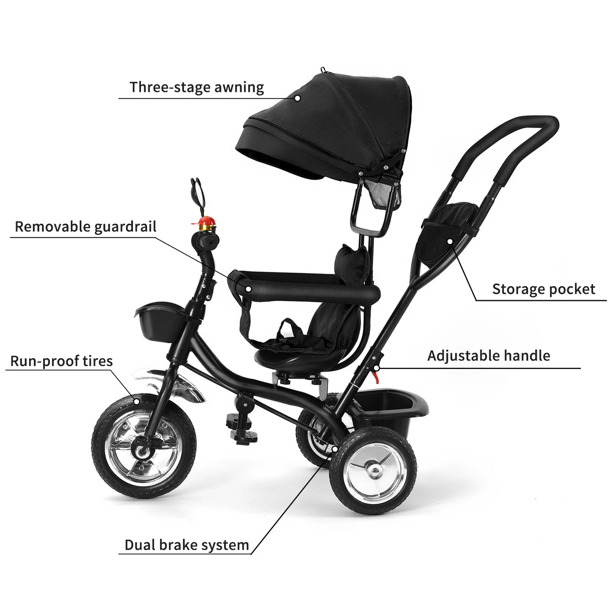 Baby scalable Tricycle 1 to 5 years, bike for elderly plus children.