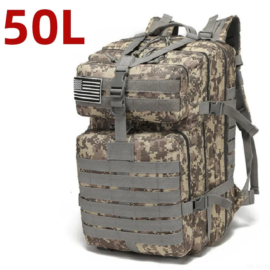 25L/50L Sturdy Nylon Waterproof Tactical Sports Trekking