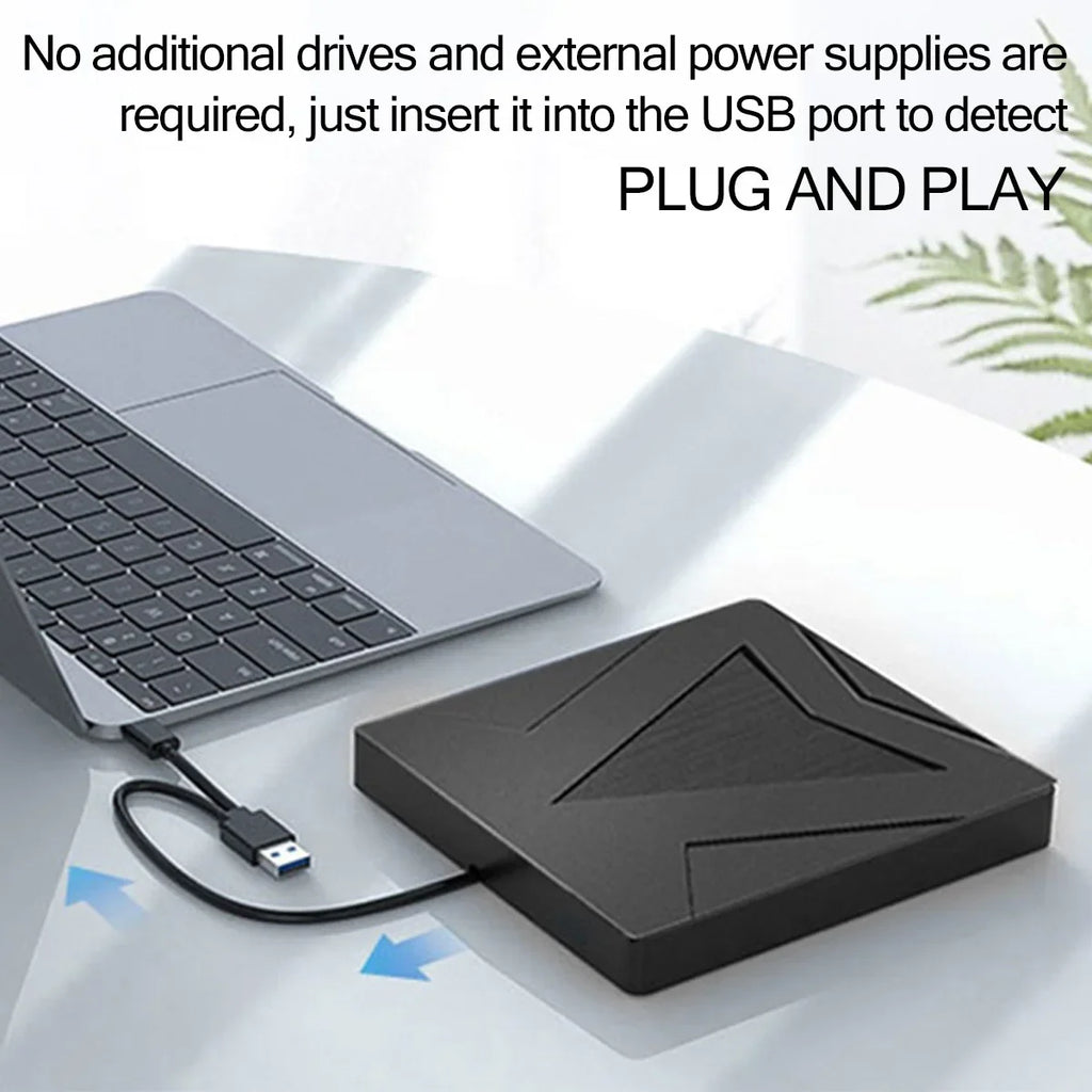Portable External CD/DVD Burner Writer Recorder USB 3.0+