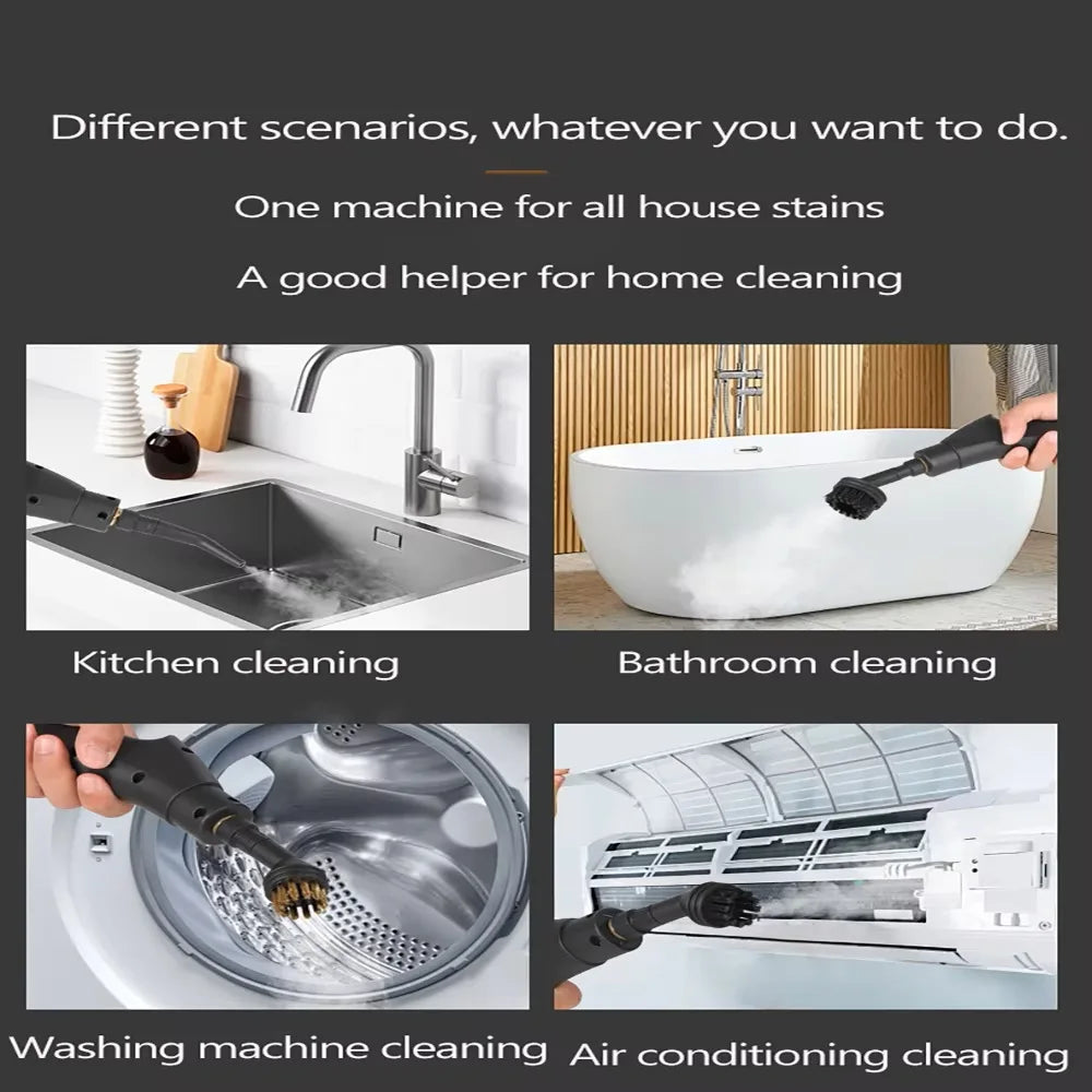 Steam Cleaner for Air Conditioner Kitchen Oil Stain Remover Glass Cleaning Tool for Range Hood Home Appliance Disinfection Wash