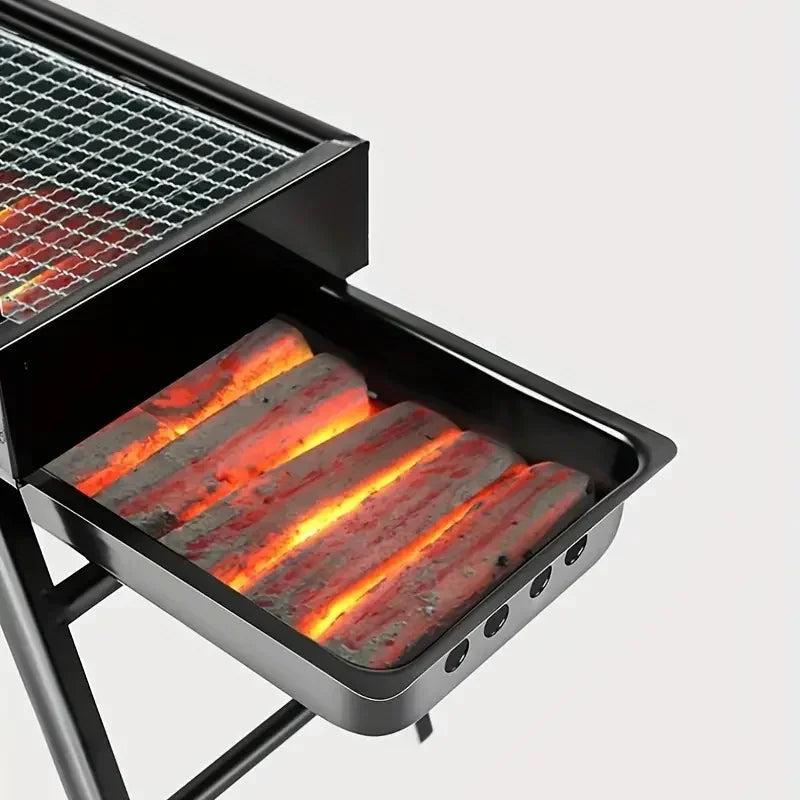 Folding Portable Charcoal Outdoor Camping Picnic Burner Large 60CM BBQ