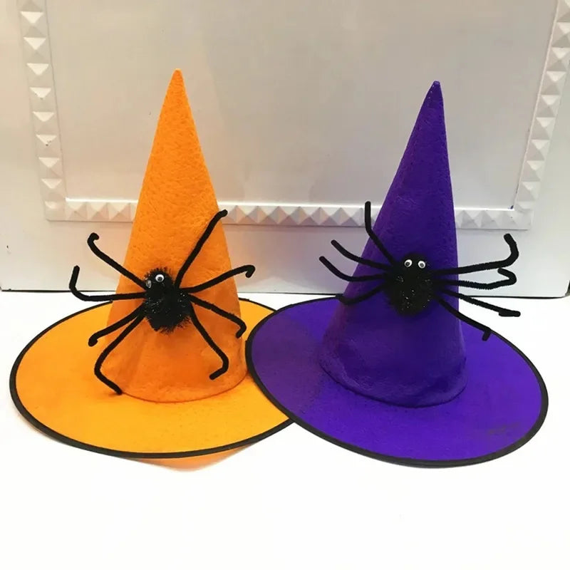 Halloween Witch Cosplay Decoration Spider Hats