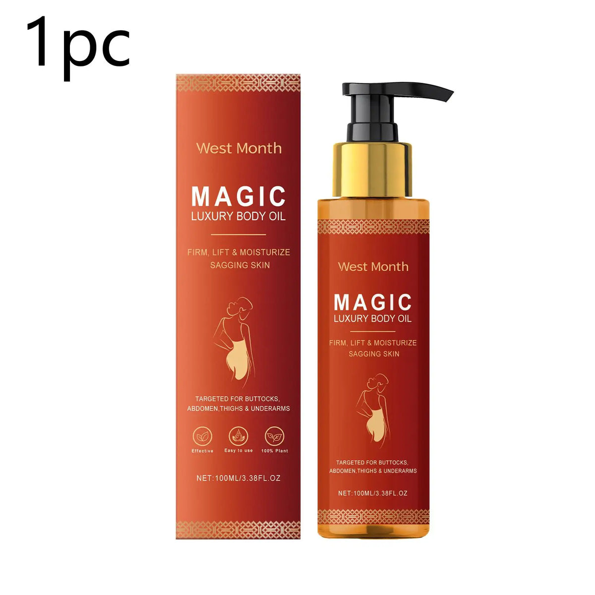 Firming Body Oil for Glowing Skin Improve Dry Moisturizing Anti Cellulite