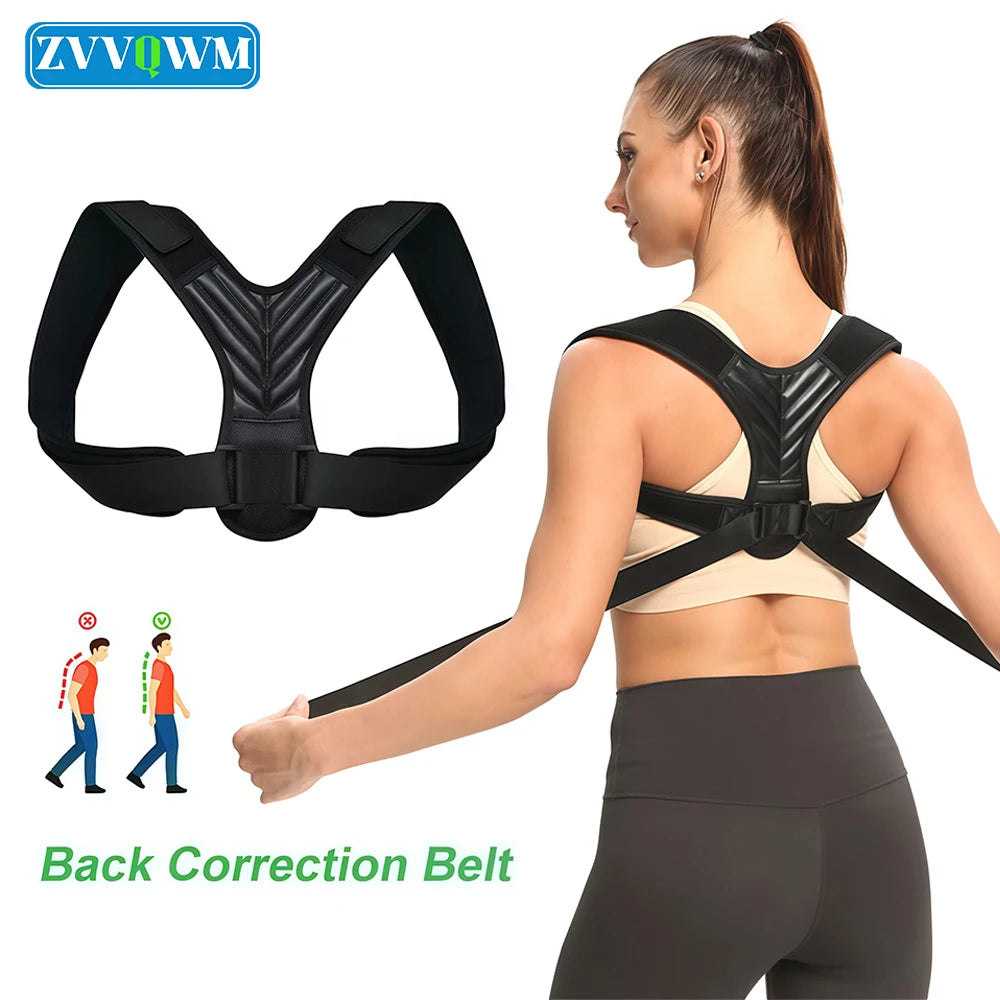 Adjustable Posture Corrector Back Support Women Men Hunchback Correction