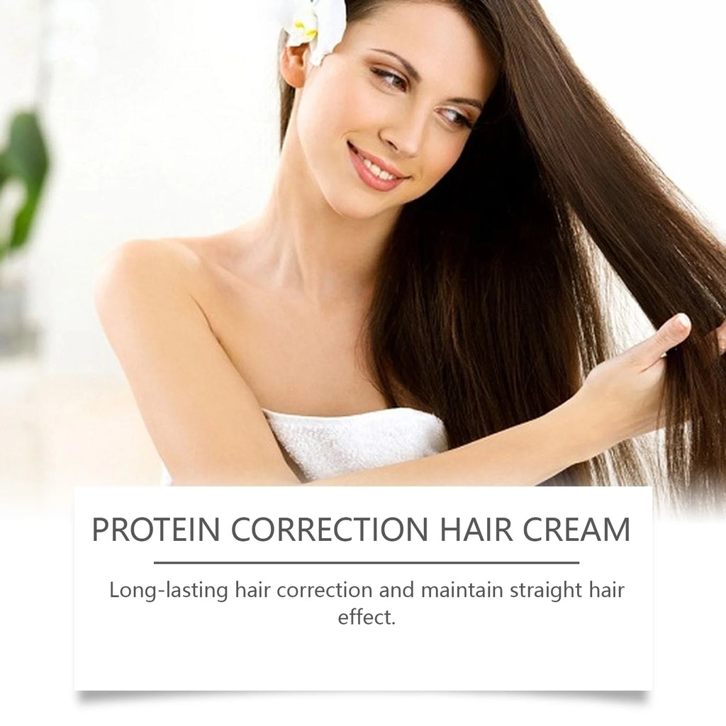 Keratin Hair Straightening Cream Reduce Dry Frizzy Damaged Hair