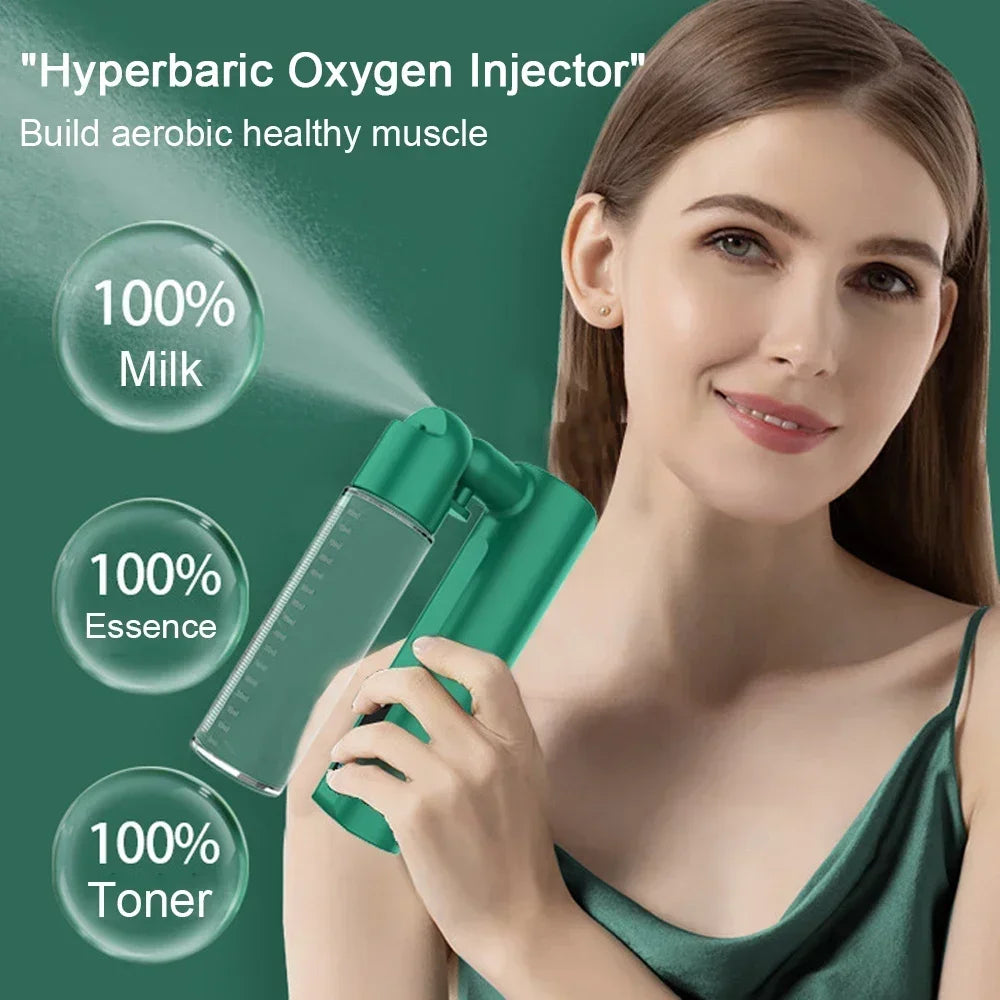 Nano Steam Gun Wireless Ultrasonic Nano Mist Sprayer Cooler Face Steamer Moisturizer Cooler Atomization Sanitizer Skin Care Tool
