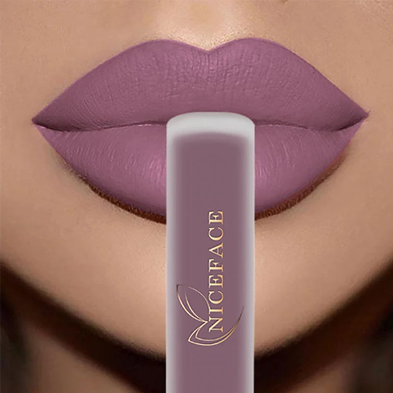 NICEFACE Nude Liquid Lipsticks Waterproof Velvet Matte Lip Gloss