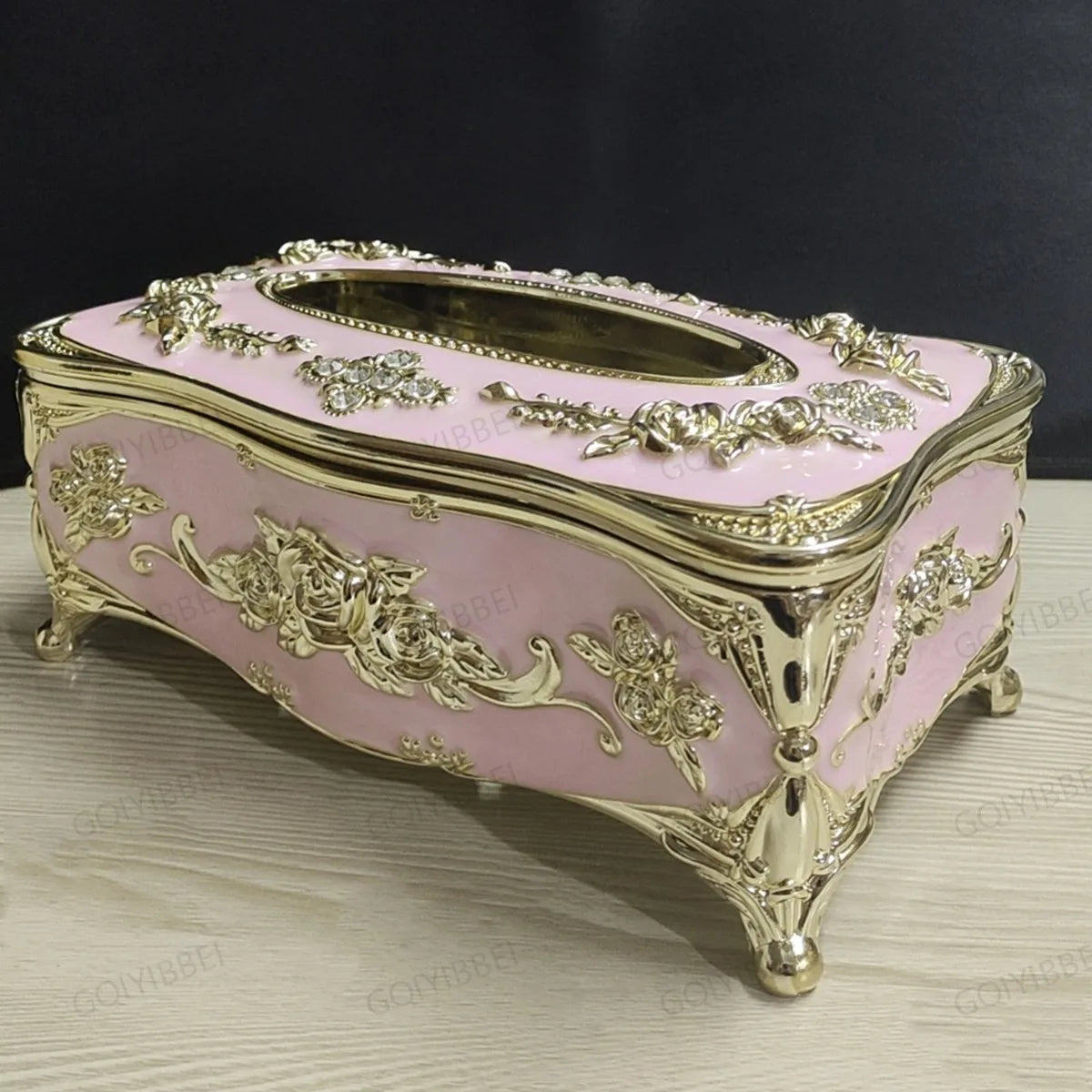 European Desktop Decoration Storage Box Kitchen, Living Room, Office, Dining Room, Hotel Tissue Box/Toothpick Holder