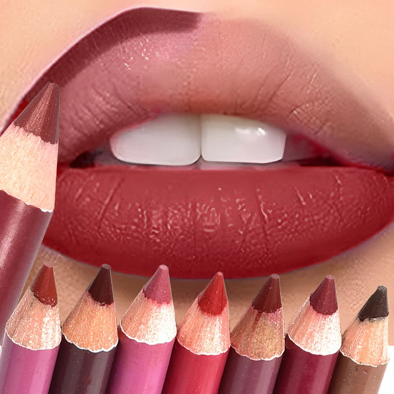 Dark Brown Waterproof Lip Liner Matte Long Lasting 28 Colors