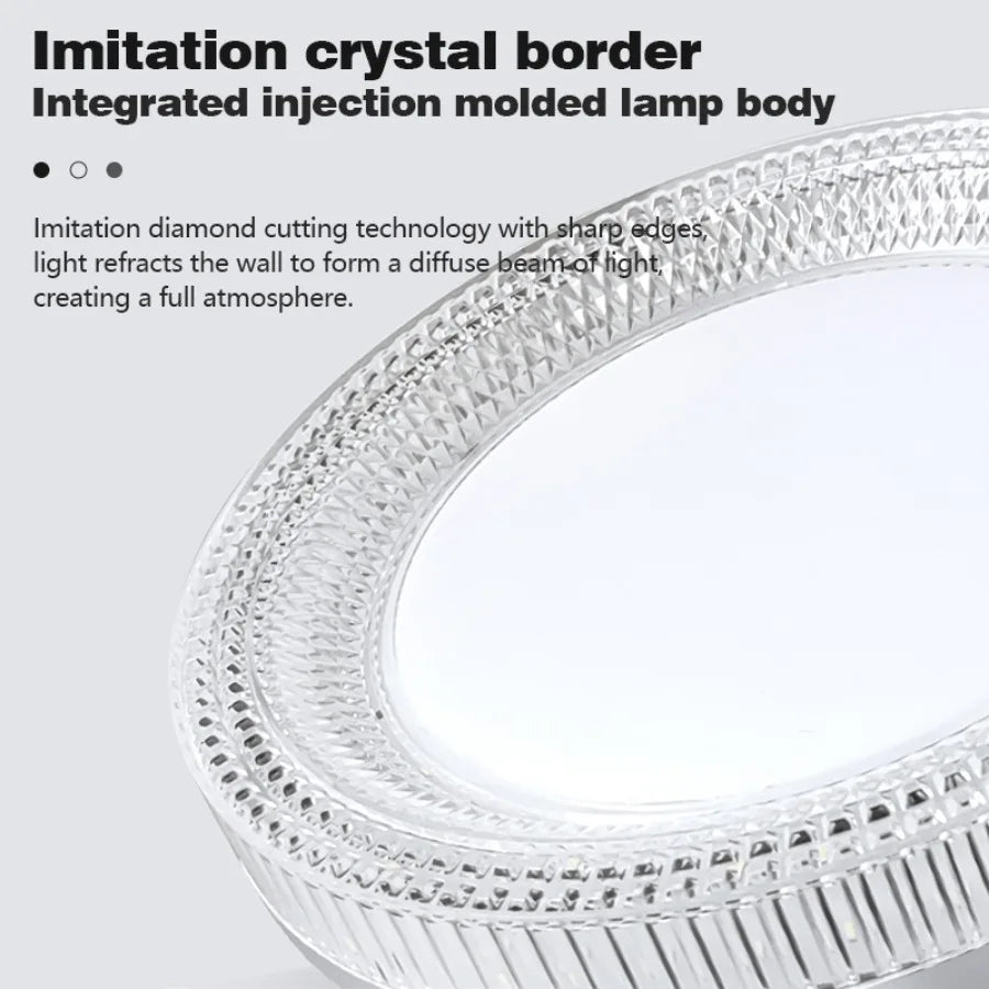 LED Ceiling Light Modern Simple Circular Crystal Light Indoor Home Light AC85-256V Living Room Bedroom Decor Lighting Fixtures