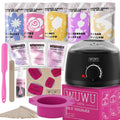 WUWUVISTA 23-Piece Waxing Kit Hair Removal Set with Wax Warmer