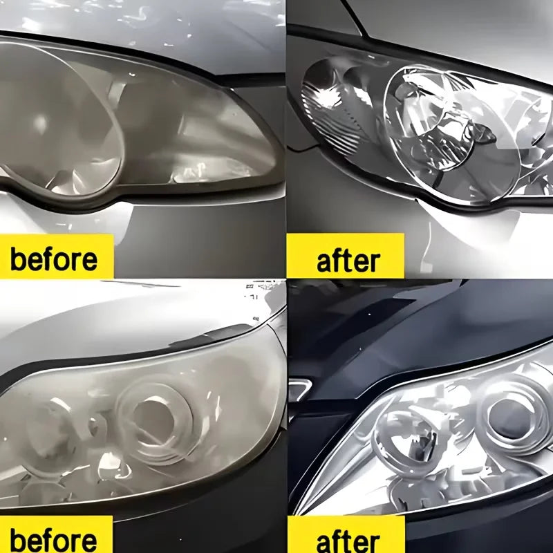 Car Headlight Restorer Spray, Effective Repair for Yellowing Oxidation