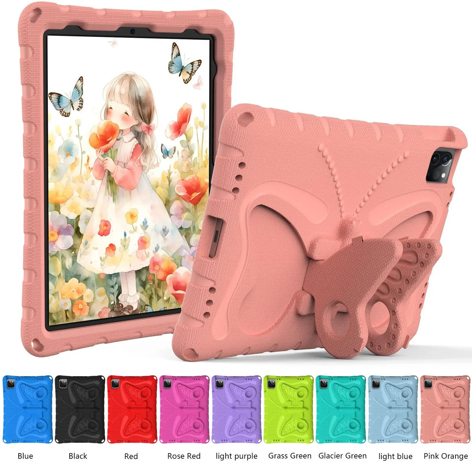 EVA Kids Case for iPad Pro 11 12.9 13 Cover iPad 10.2 10.9 7 8 9 10th 11th A16  2025 Shell iPad Air 4 5 6 Mini 1 2 3 Stand Cases