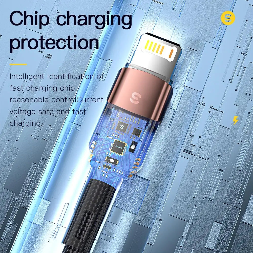 Essager USB Cable For Iphone14 13 12 11 Pro Max Xs Xr X SE 8 7 6 Plus