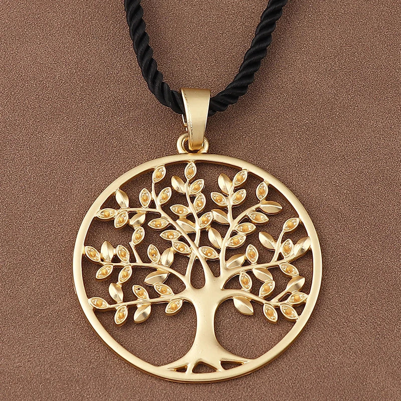 1 x Matte Gold Unique Exaggerated Irregular Freedom/Flower Pendant Summer Chunky Cord Necklace Women's Beach Vacation Jewellery