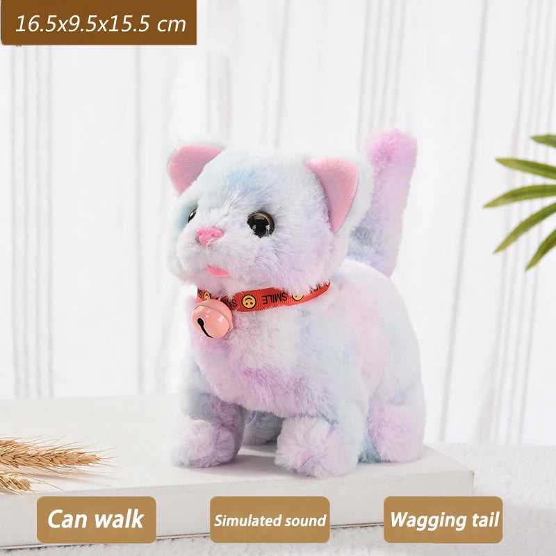 New Walking Kitty Plush Toy Electric Interactive