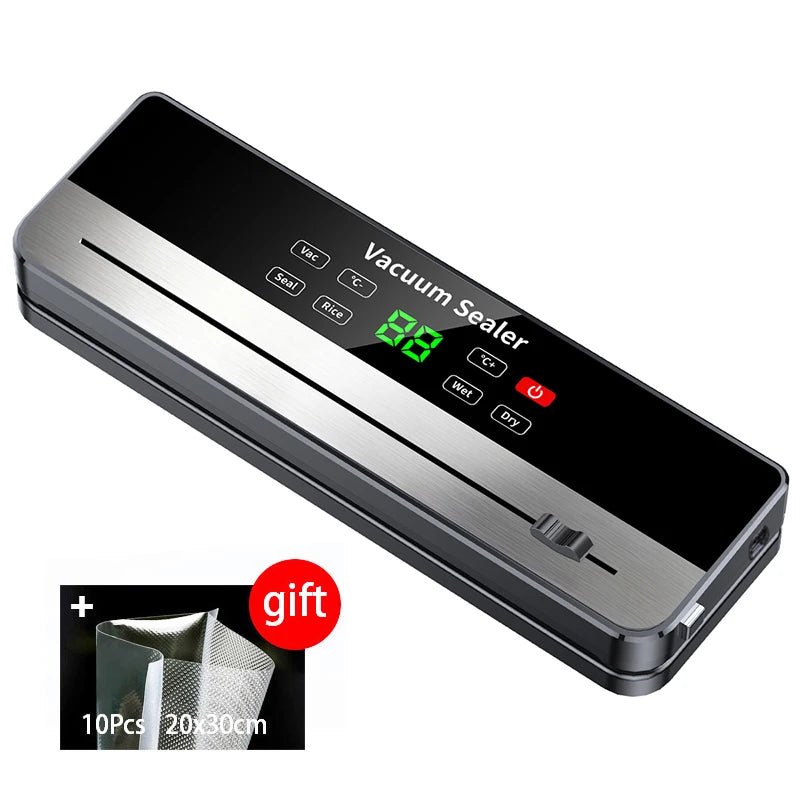 Portable Vacuum Sealer with Strong Suction & USB Wireless Charging
