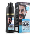 200ml Natural Permanent Beard Dye Shampoo Long Lasting Beard Coloring For Men Removal White Grey Hair Color Cover Beard Care