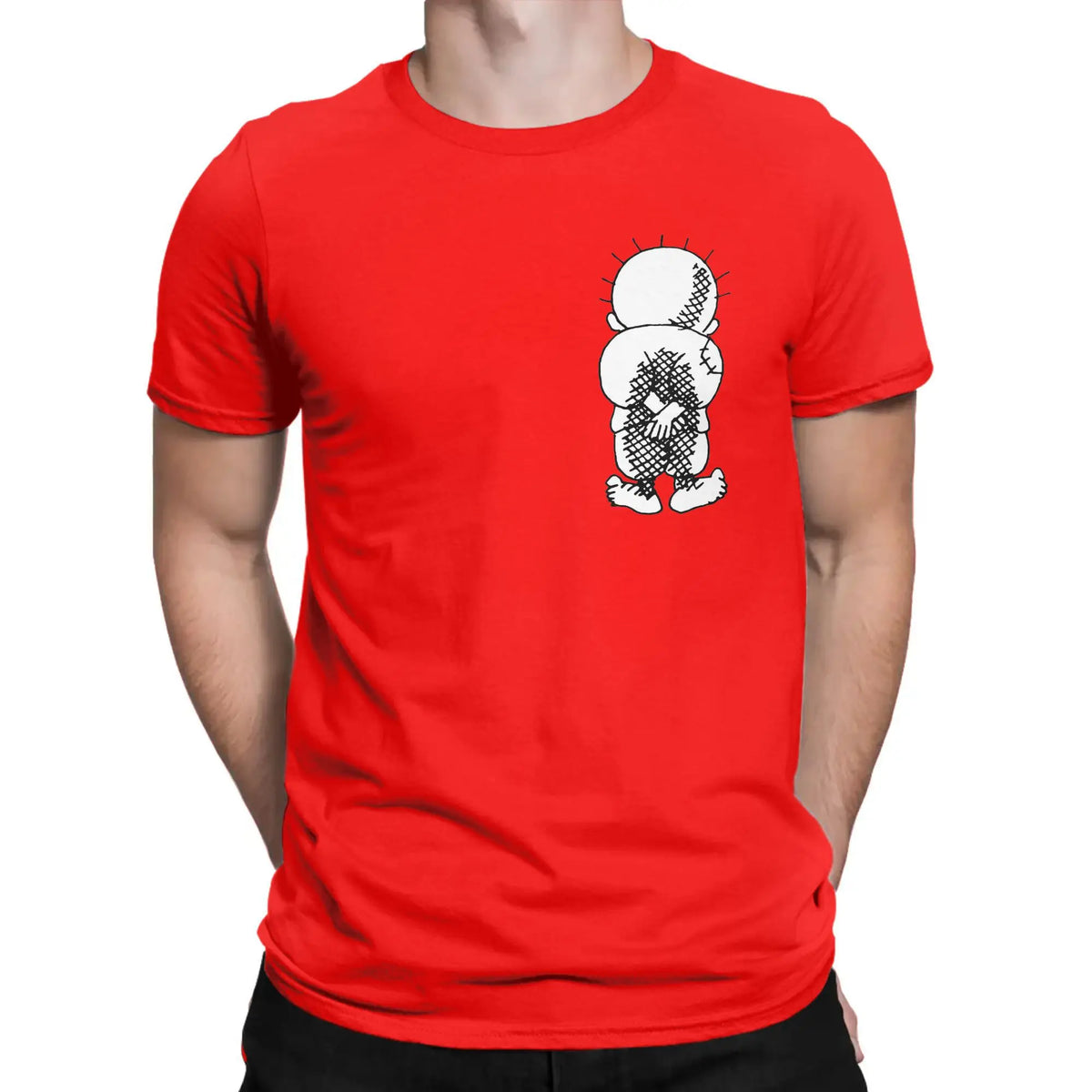 Men T-Shirt Palestine Handala National Symbol Funny Pure Cotton Tees Short Sleeve  T Shirts Round Neck Tops New Arrival