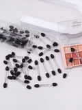 50pcs Disposable Eyeshadow Brush Set,