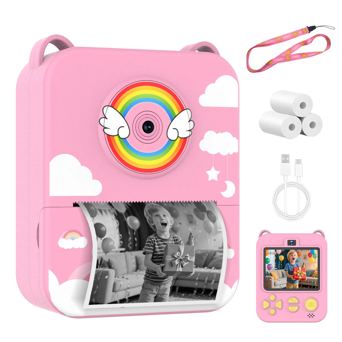 Digital Children Camera Instant Print Photo Video Recorder