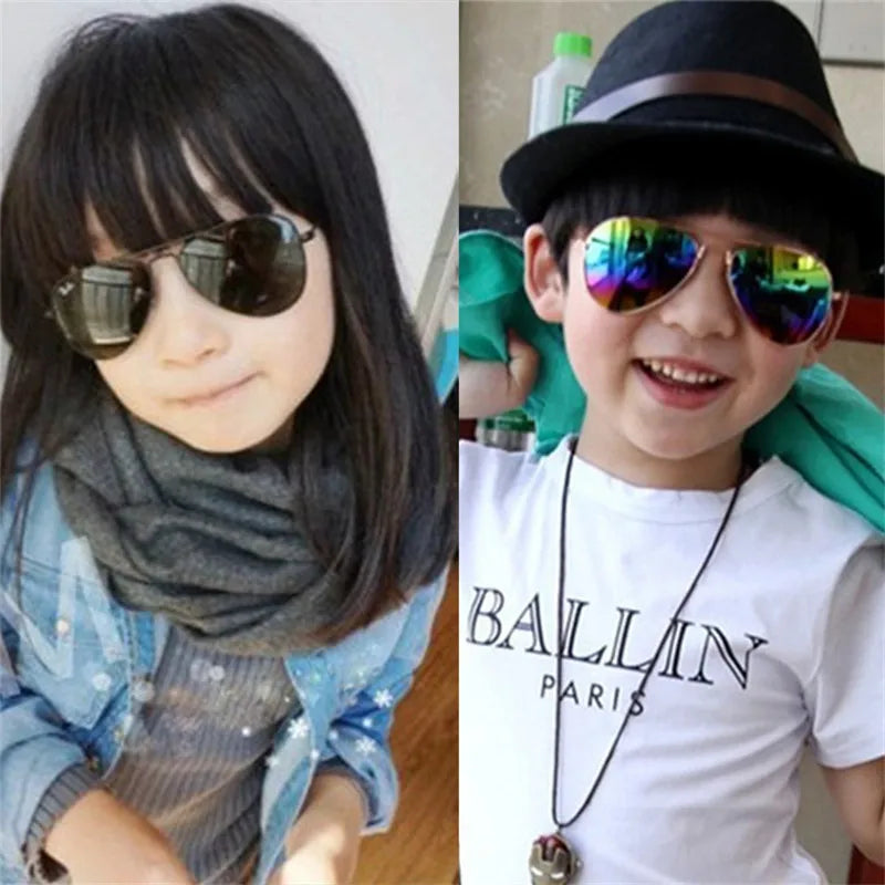 New Vintage Sunglasses New Fashion Baby Kids Boy Girl Pilot Sunglasses