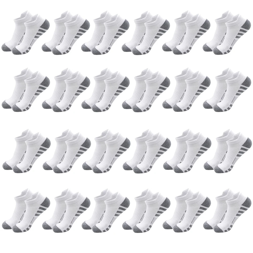 6/24 Pairs Cushioned Breathable Ankle Athletic