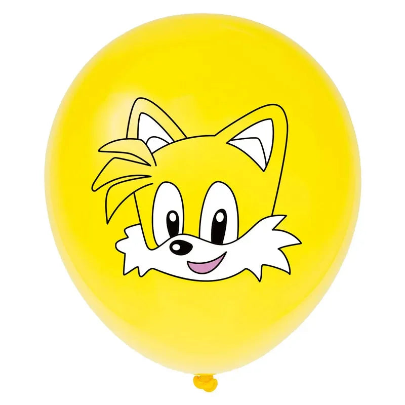 10pcs Sonic Latex Balloons Sonic Superhero Game Fans Ballon Happy Birthday Party Decoration Kids Toys Hedgehog Supplies Globos