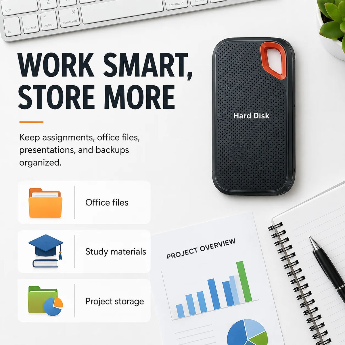 1TB 2TB High Speed External Hard Disk USB 3.1