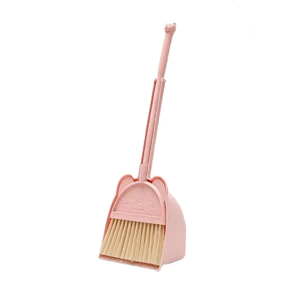 Cute Panda Small Broom And Dustpan Set Toddler Pretend Play