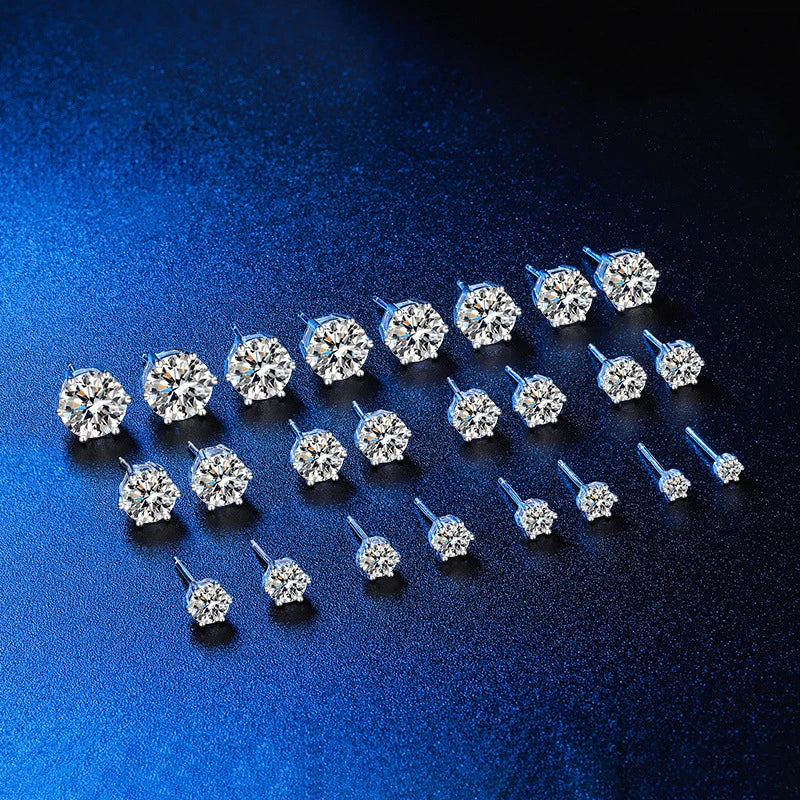 100% Earrings Moissanite for Women Pass Diamond
