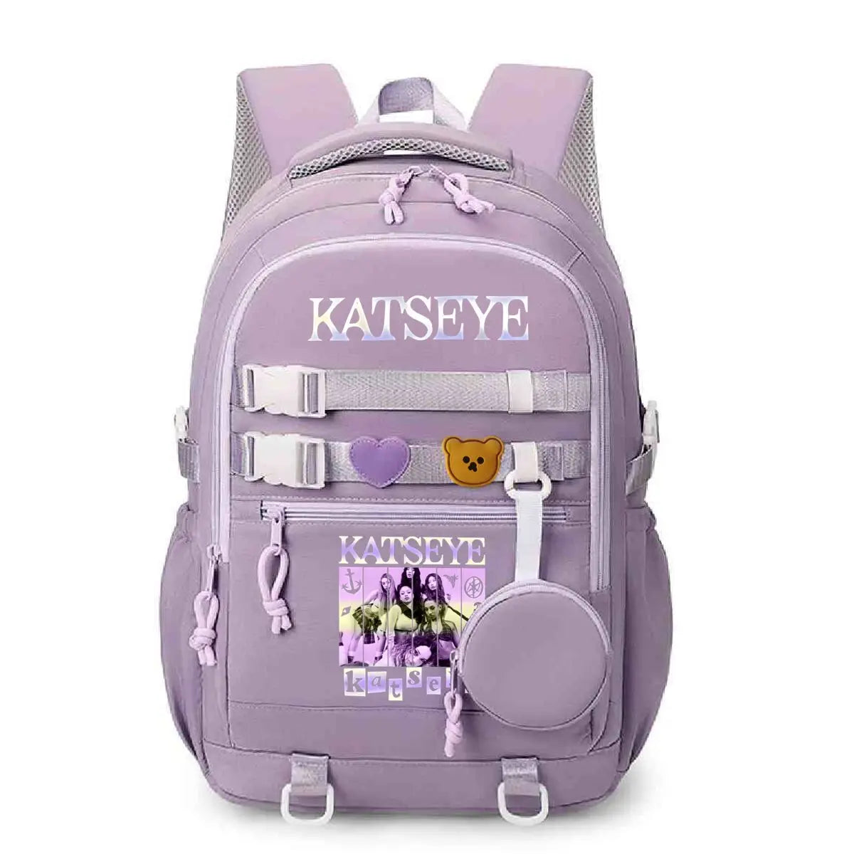 Y2K Girl Group Katseye Graphic School Backpacks for Women Girls