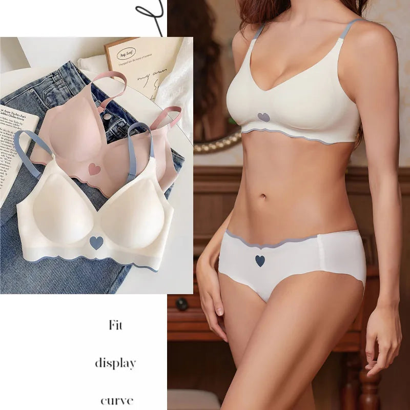 Women Seamless Bras Adjustable Straps Brassire Underwire Soft Sleeping