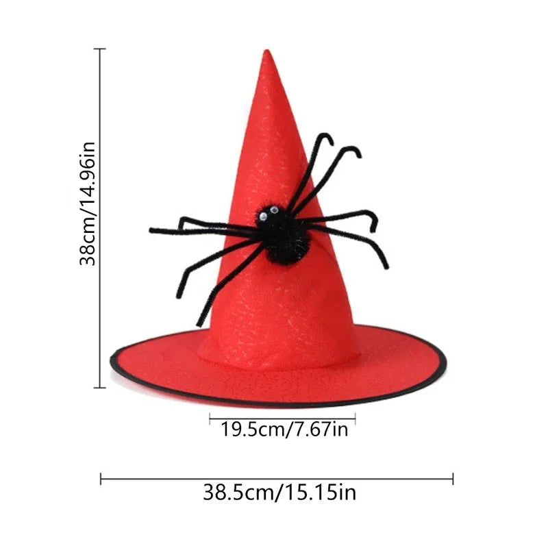 Halloween Witch Cosplay Decoration Spider Hats