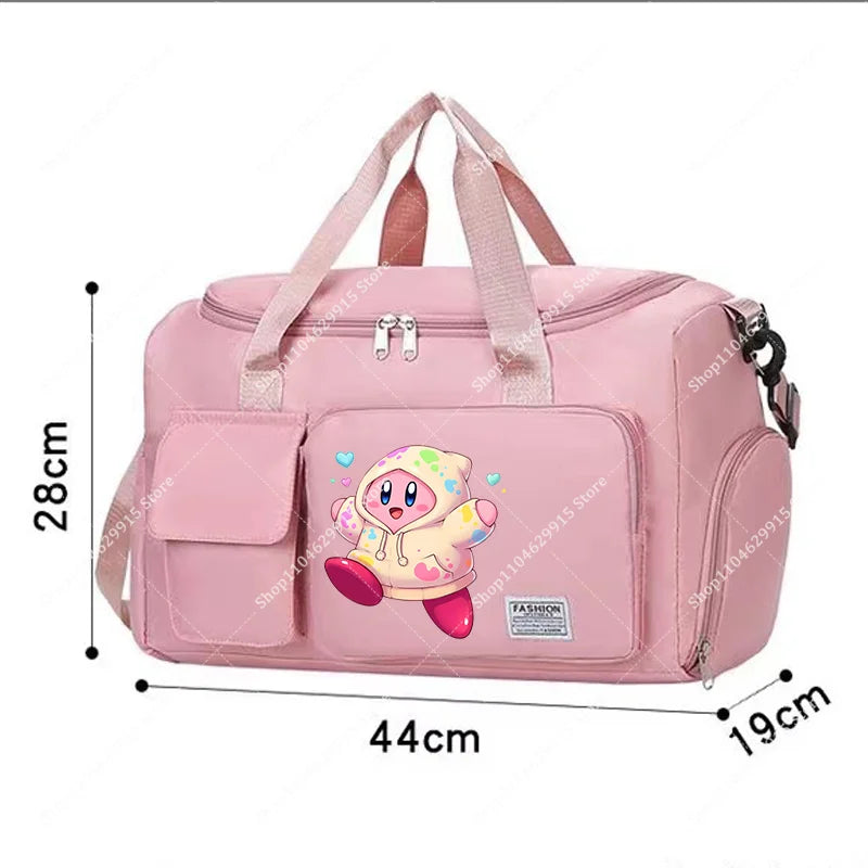 Star Kirbys Shoulder Bag Large Capacity Kawaii Cartoon Sports
