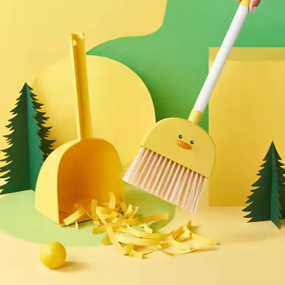 Cute Panda Small Broom And Dustpan Set Toddler Pretend Play