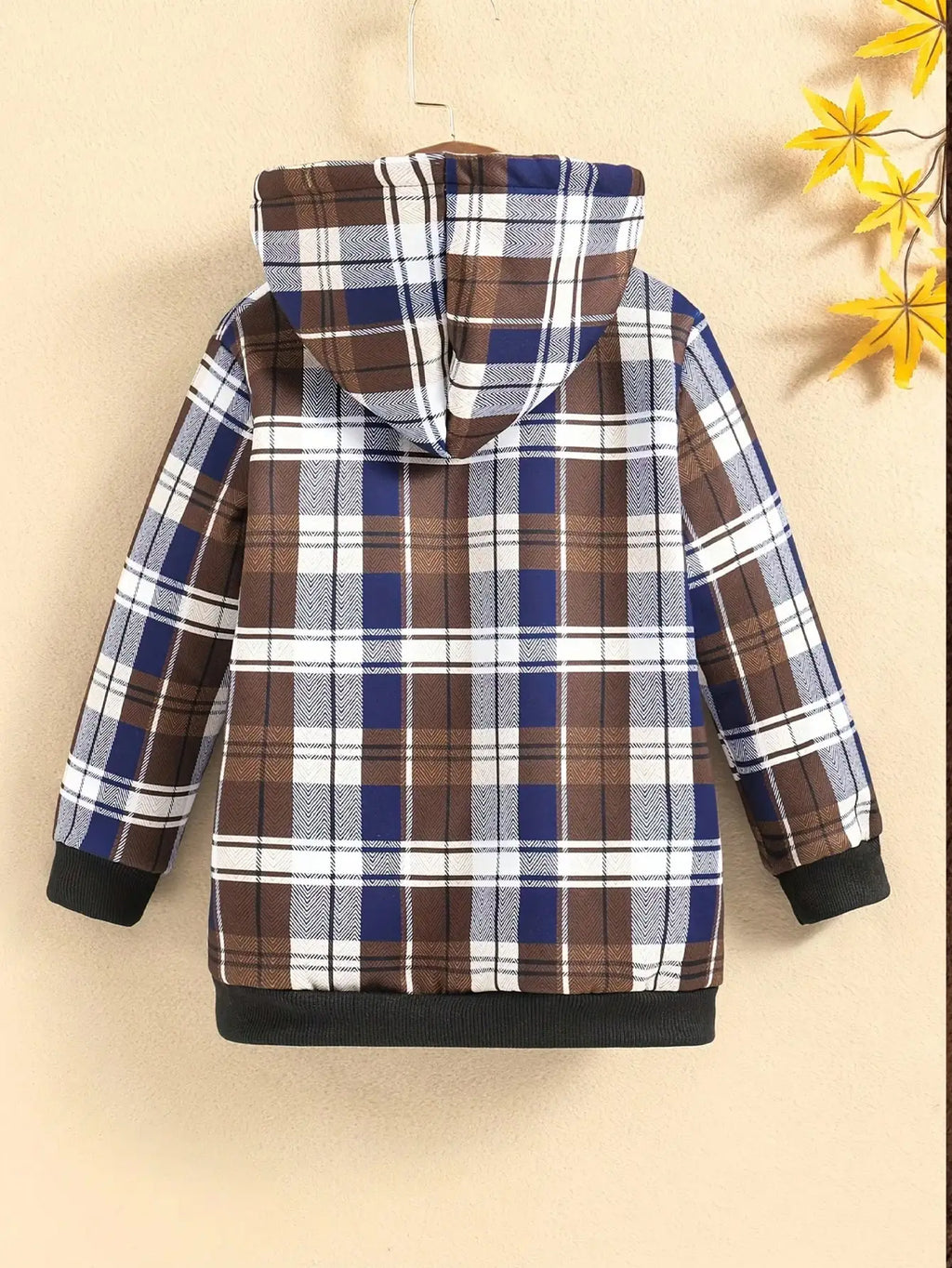 Children's Hooded Jacket Autumn Winter Casual Elegant Fleece