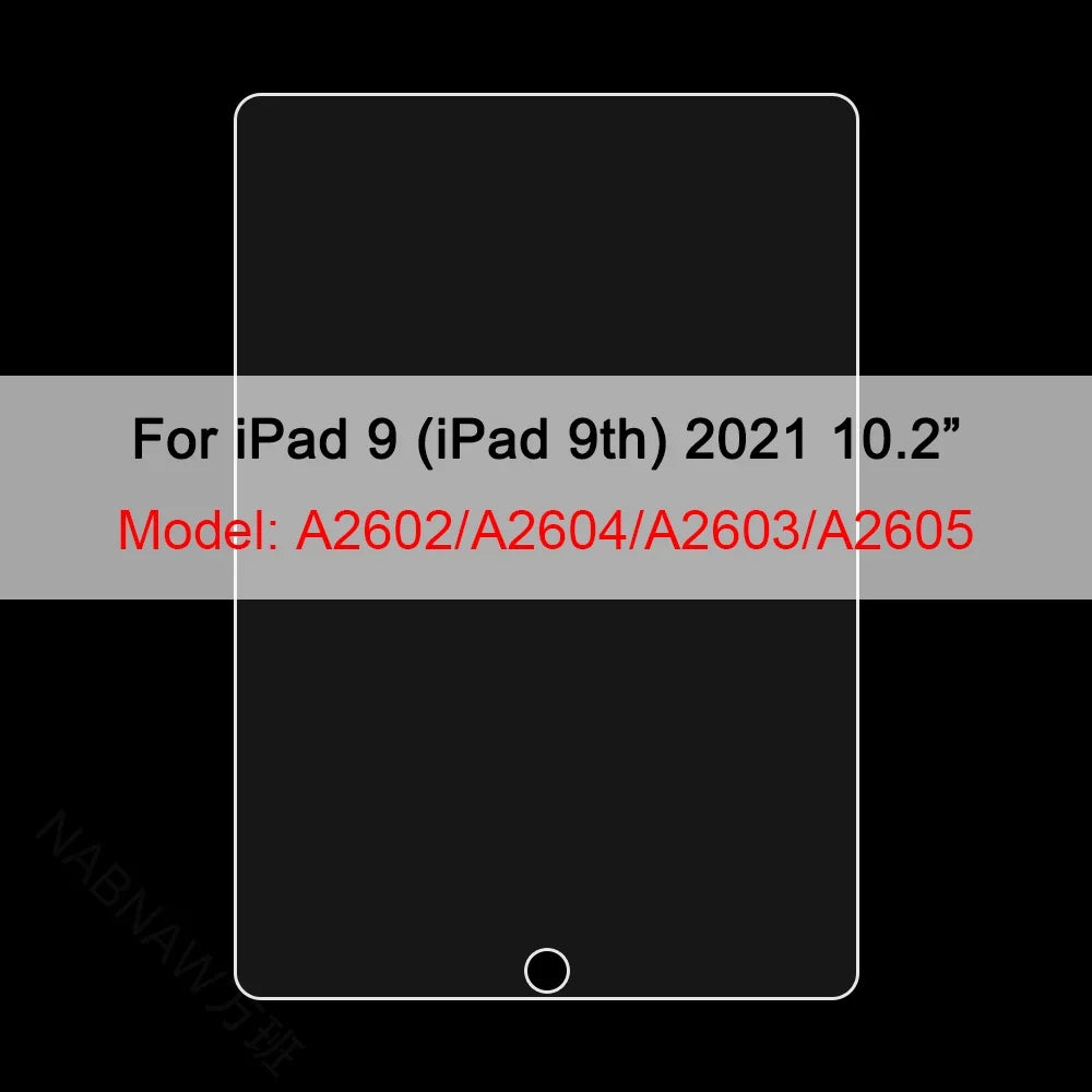 3Pcs Tempered Glass Film For Apple iPad 10th 9th 8th 7th Mini 6 5 4 3 For Apple iPad Air 5 4 3 Pro 12.9 11 2022 2021 2020 2018