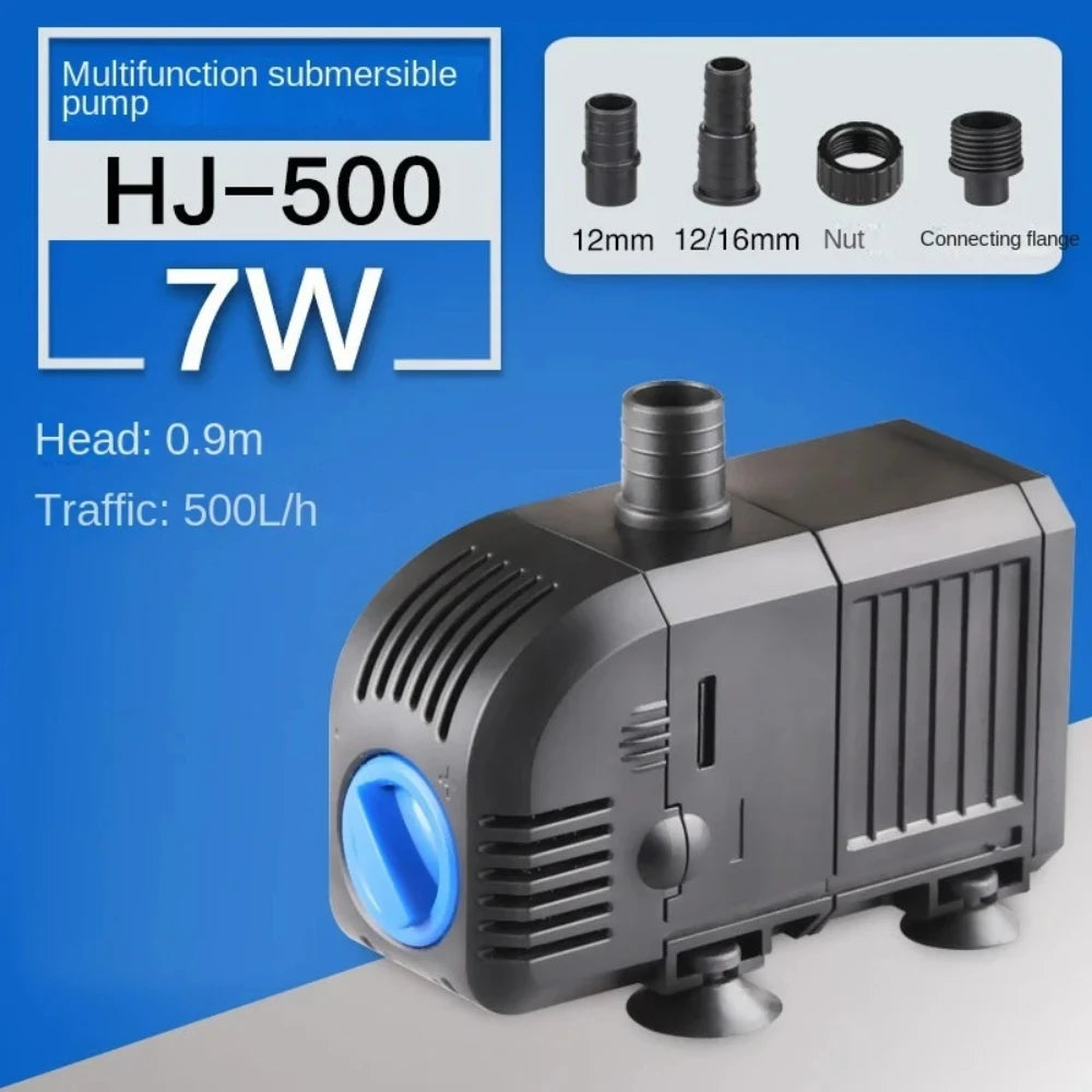 Ultra-Quiet HJ series 500—3000L/H Submersible Water Fountain Pump Filter Fish Pond Aquarium Water Pump Tank Fountain