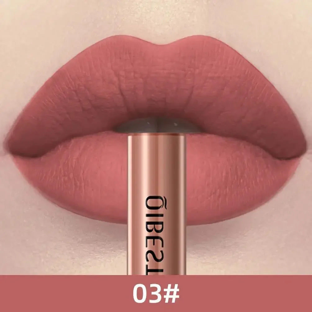 1 PC matte lipstick, non stick to cup, waterproof and long-lasting