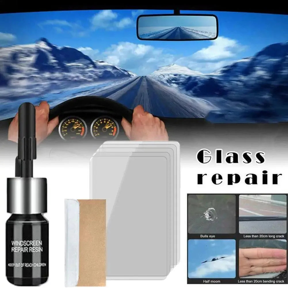 1set Car Windshield Windscreen Glass Repair Resin Kit 3ml Auto Vehicle Casement Fix Tool Repair Window Cracks Maintenance Tools
