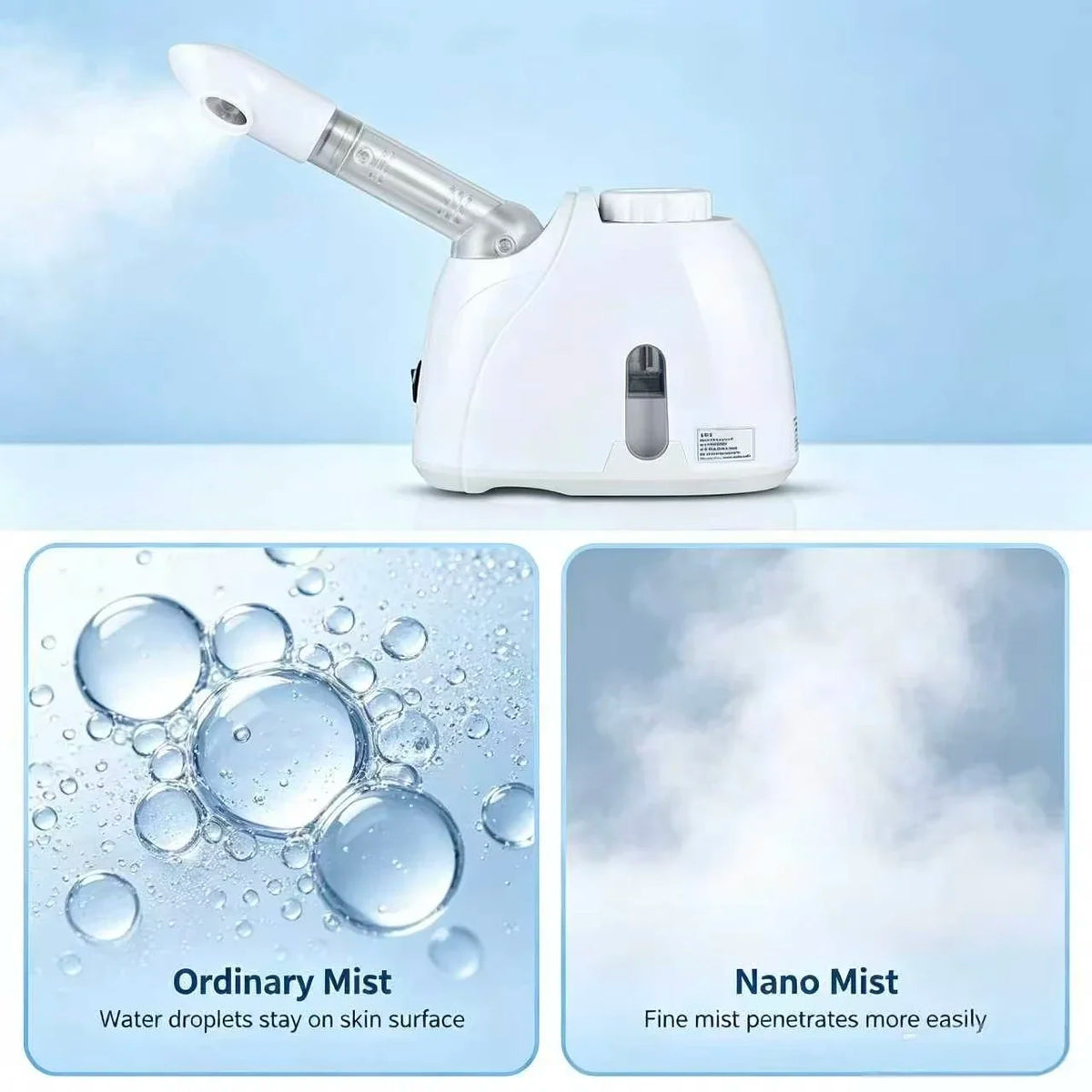 Home Spa Facial Nano Steamer Portable Warm Mist Humidifier