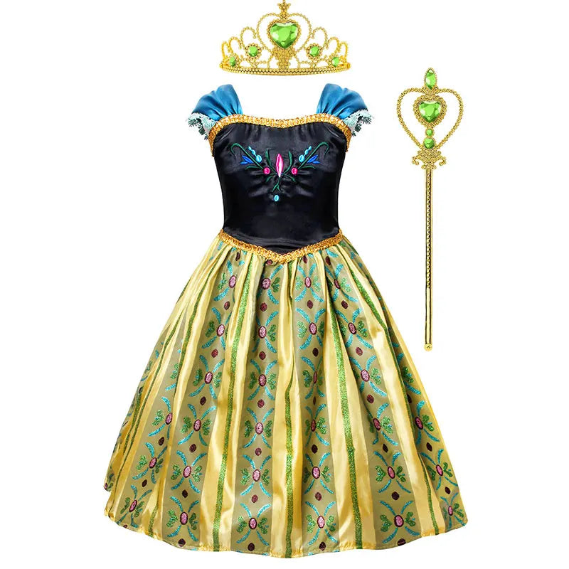 Anna Luxury Coronation Frock Snow Queen Princess Dress