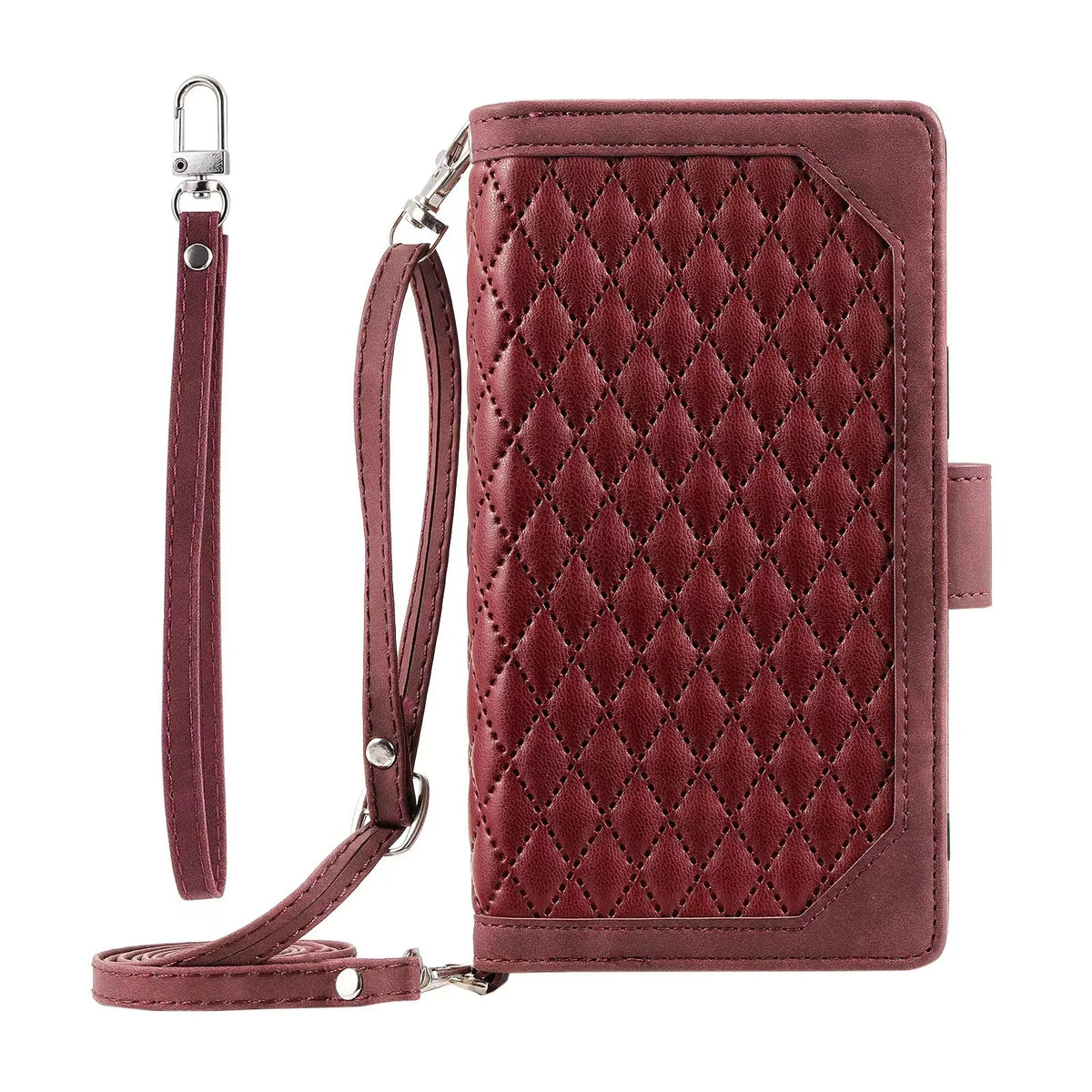 Crossbody Zipper Wallet Case for OnePlus 12 11 11R Leather