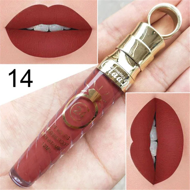 20 Colors Matte Liquid Lipstick Waterproof Long Lasting